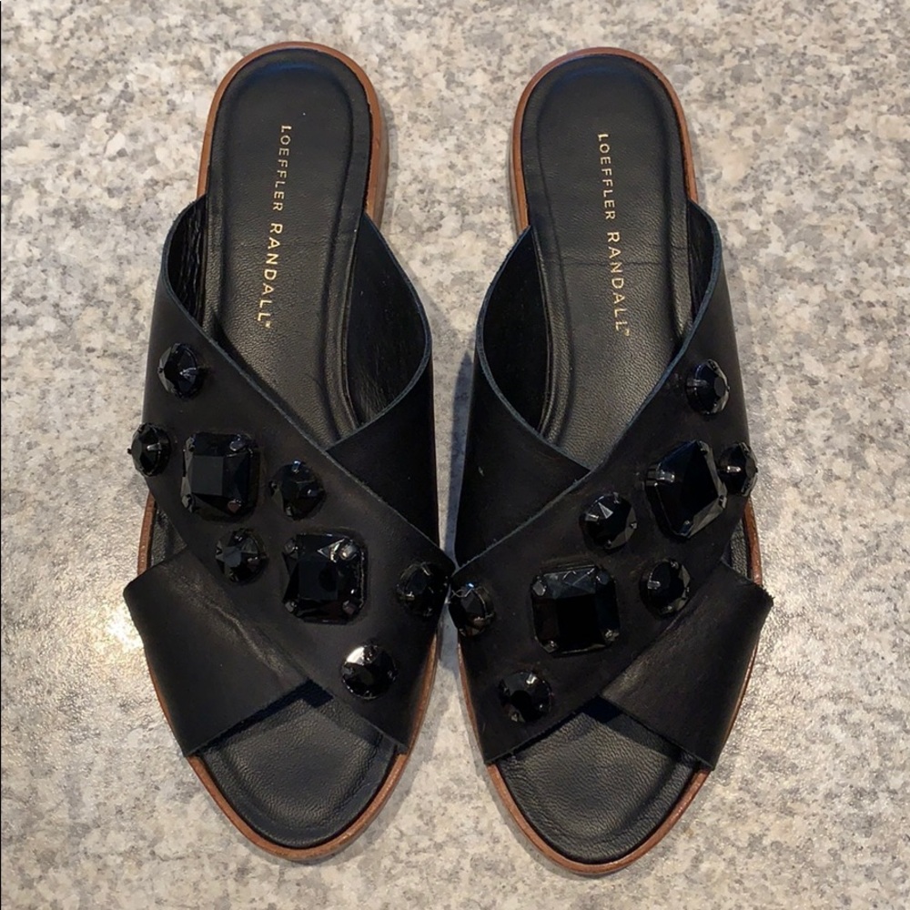 Loeffler Randall Black Sandals